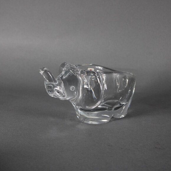 Sasaki Elephant Bowl 3 x 6 Crystal Elephant Bowl - Picture 6 of 12
